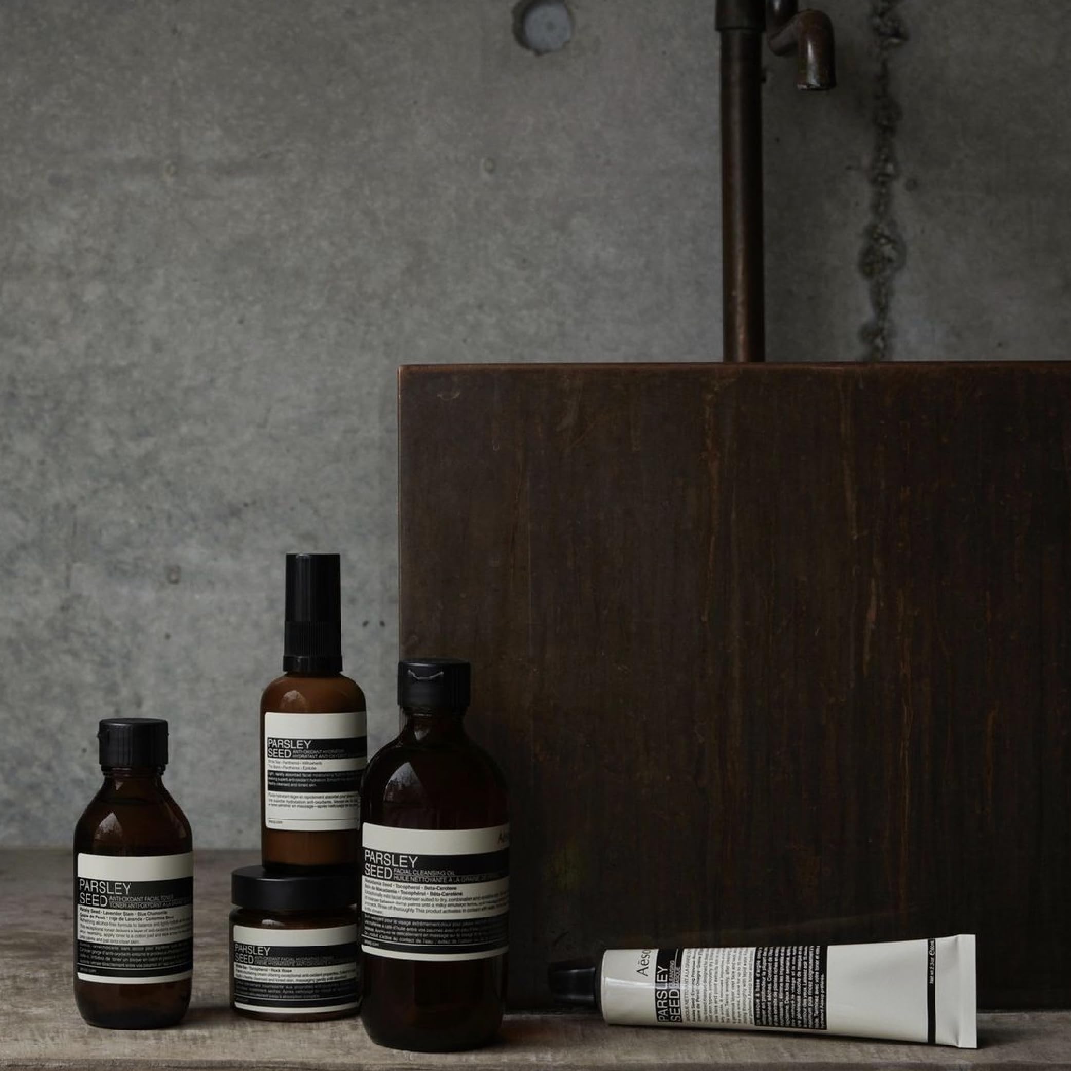 Aesop Parsley Seed Travel Face Cleanser | Mild Exfoliation to Clarify, Smooth, Cleanse Skin | 3.4oz / 100mL
