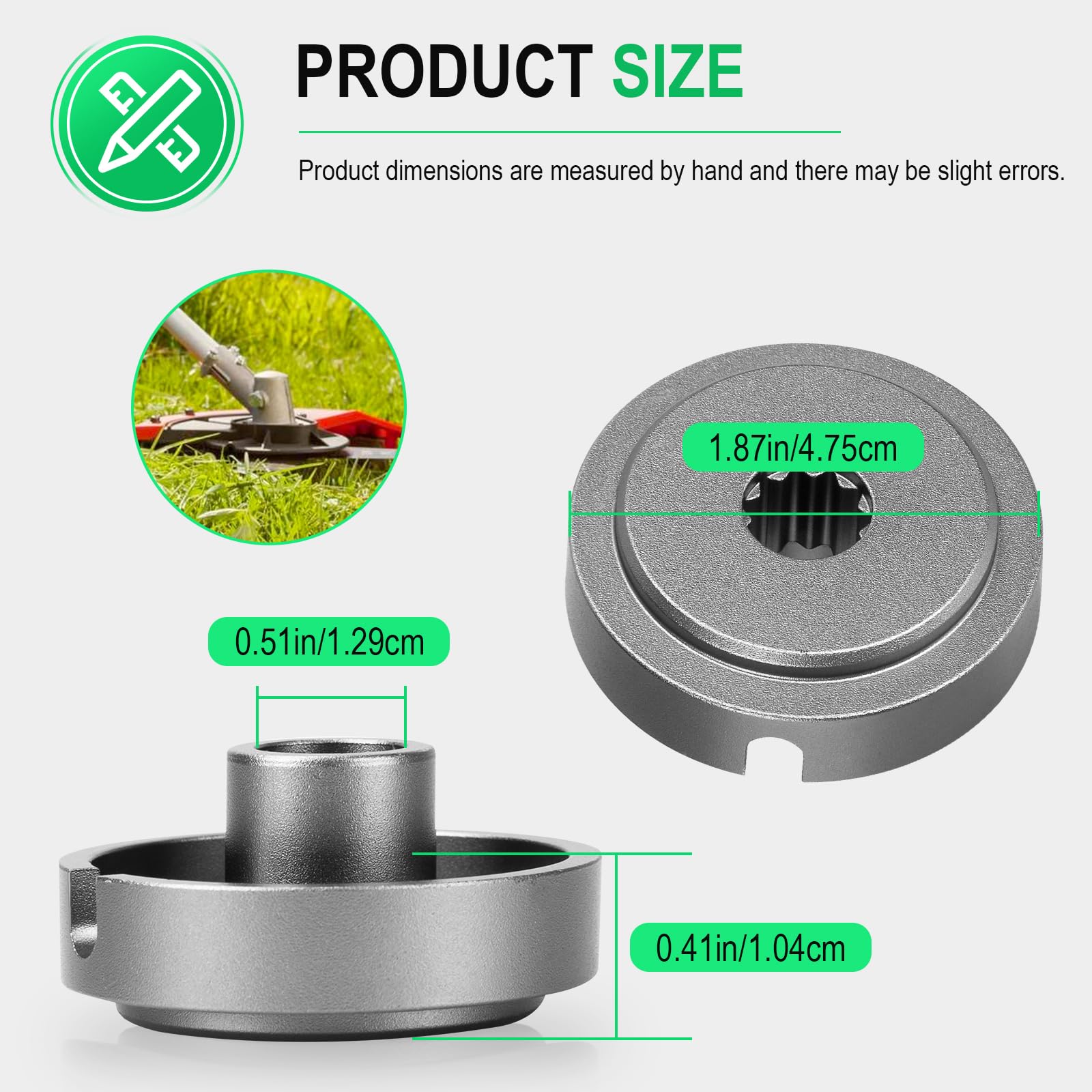 C535000210 Grass Trimmer Adapter Plate Fit for Echo String Trimmer Head, Blade Adapter Replacement Parts for Echo Blade Conversion Kits Used on SRM-225 SRM-280 SRM-266 SRM-210 SRM-211 SRM-251 SRM2620