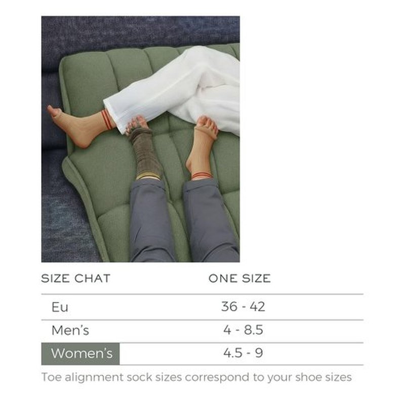 burning barefoot Toe Separator Socks,Foot Alignment Sock for Health Care, Pain Relief, Bunion Corrector, Breathable Toe Socks
