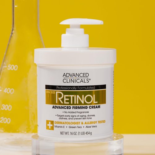 Advanced Clinicals Retinol Body Lotion & Face Moisturizer | Anti Aging Skin Care Retinol Body Cream For Women & Men Improves Appearance Of Fine Lines, Wrinkles, & Look Of Crepey Skin, W/Travel Size