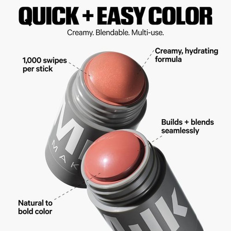Milk Makeup Lip + Cheek Stick - Buildable Cream Blush & Lip Color with Hydrating Mango Butter - Long-Lasting Vegan Formula