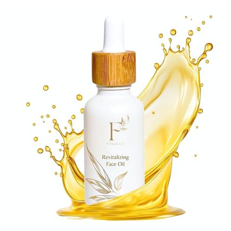 Finally 100% Organic Tsubaki Face Oil & Under-Eye Serum - Hydrating, Brightening Formula for Glowing Skin & Even Tone