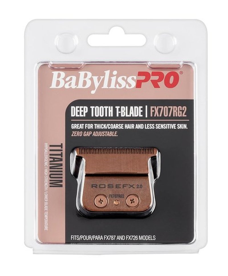 BaBylissPRO Deep-Tooth T-Blades Replacement for FX787, FX799 & LoPROFX Trimmers | Precision Outlining