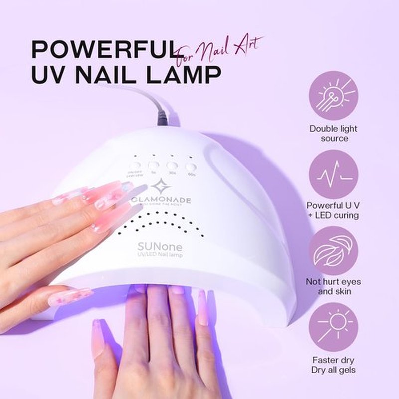 Poly Gel Nail Starter Kit: Nail Drill with 14PC Extended Gel for DIY Art at Home - Salon Quality Home Nail Art Kit Sliding Solution 48W Power U V Lamp Nail Art Designs