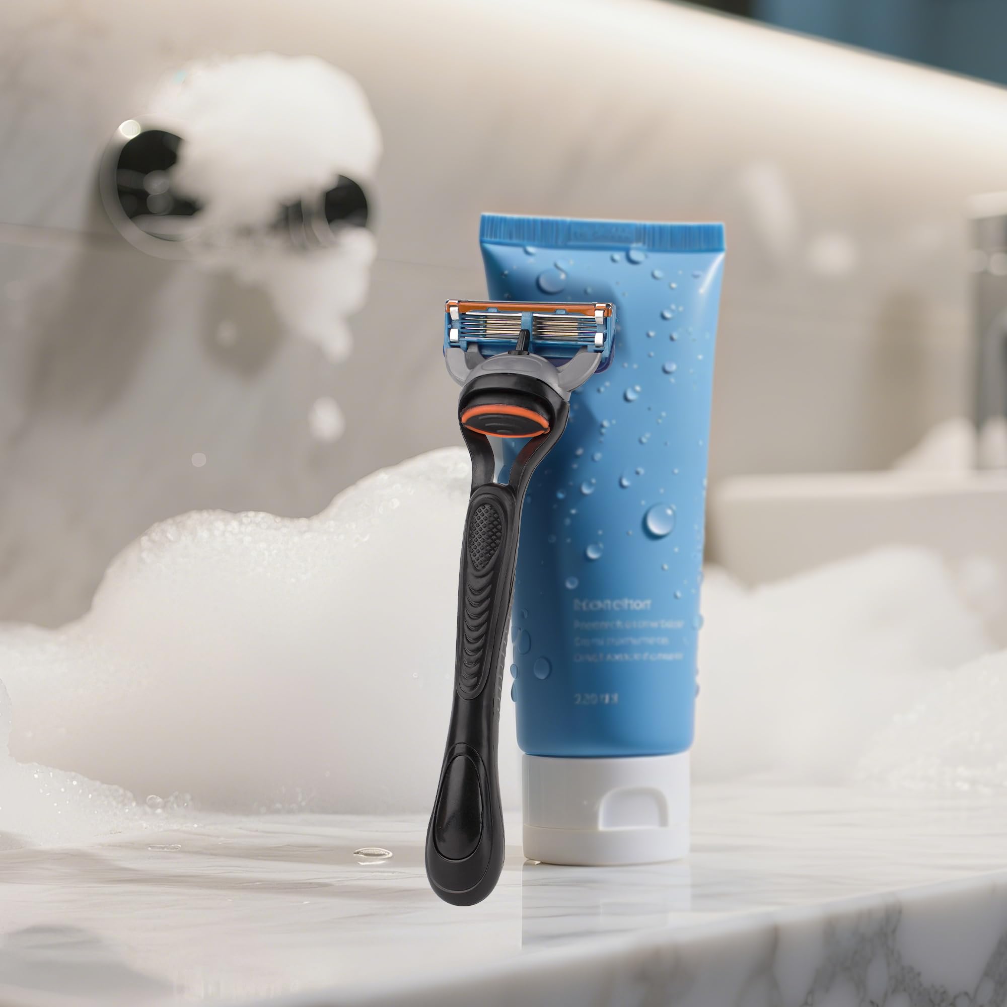 TOCCOOL Plastic Razor Handle Replacement, Men's Shaving Razor Handle, Shaver Handle Compatible with Gillette Fusion 5 Proshield & Proglide Blade Refill