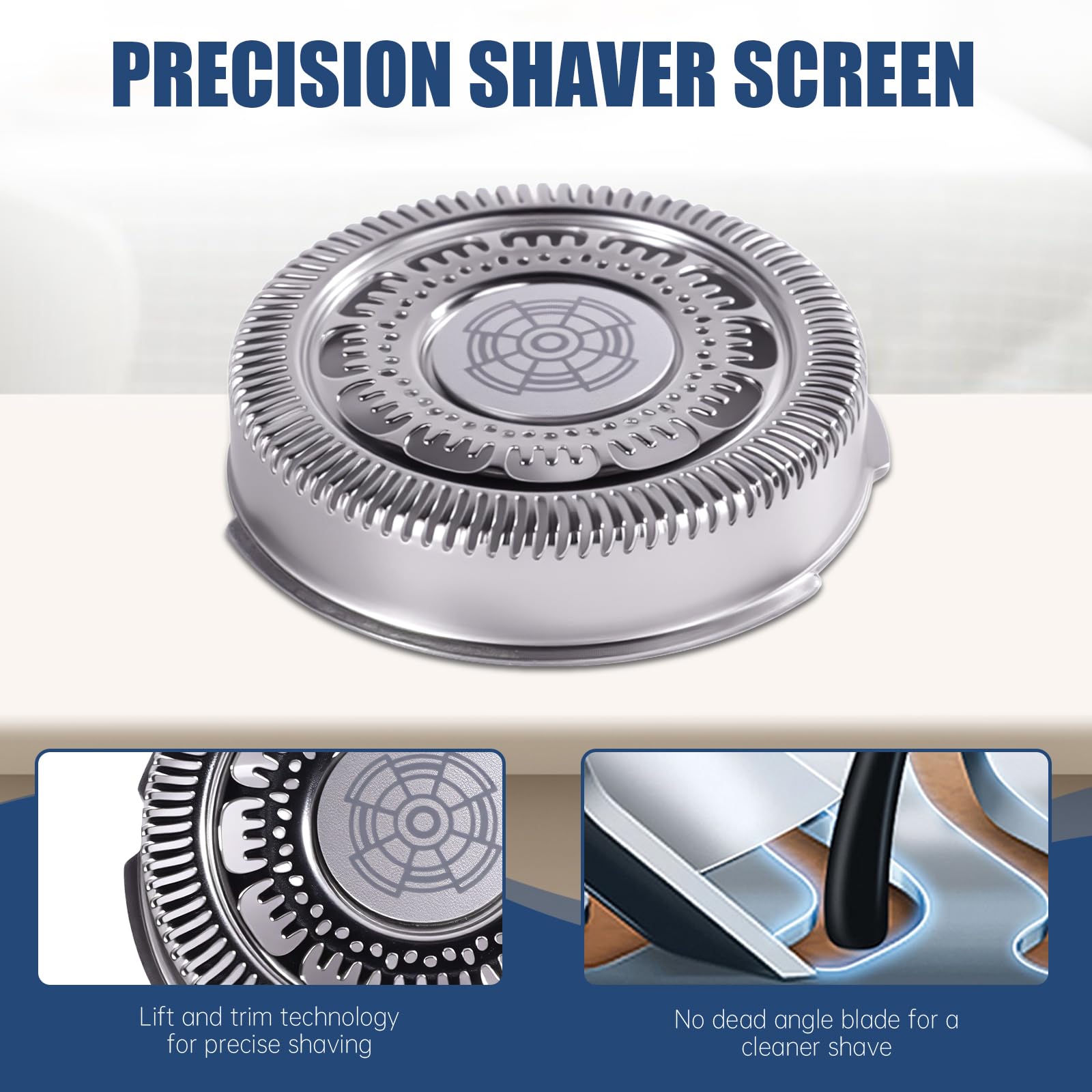 6pcs SH90 Replacement Heads Compatible with Philips Norelco Series 9000 (S9xxx) 8000(S8xxx) Elctric Shaver,Upgrade SH90 Replacement heads for phillips norelco 9000 replacement blades