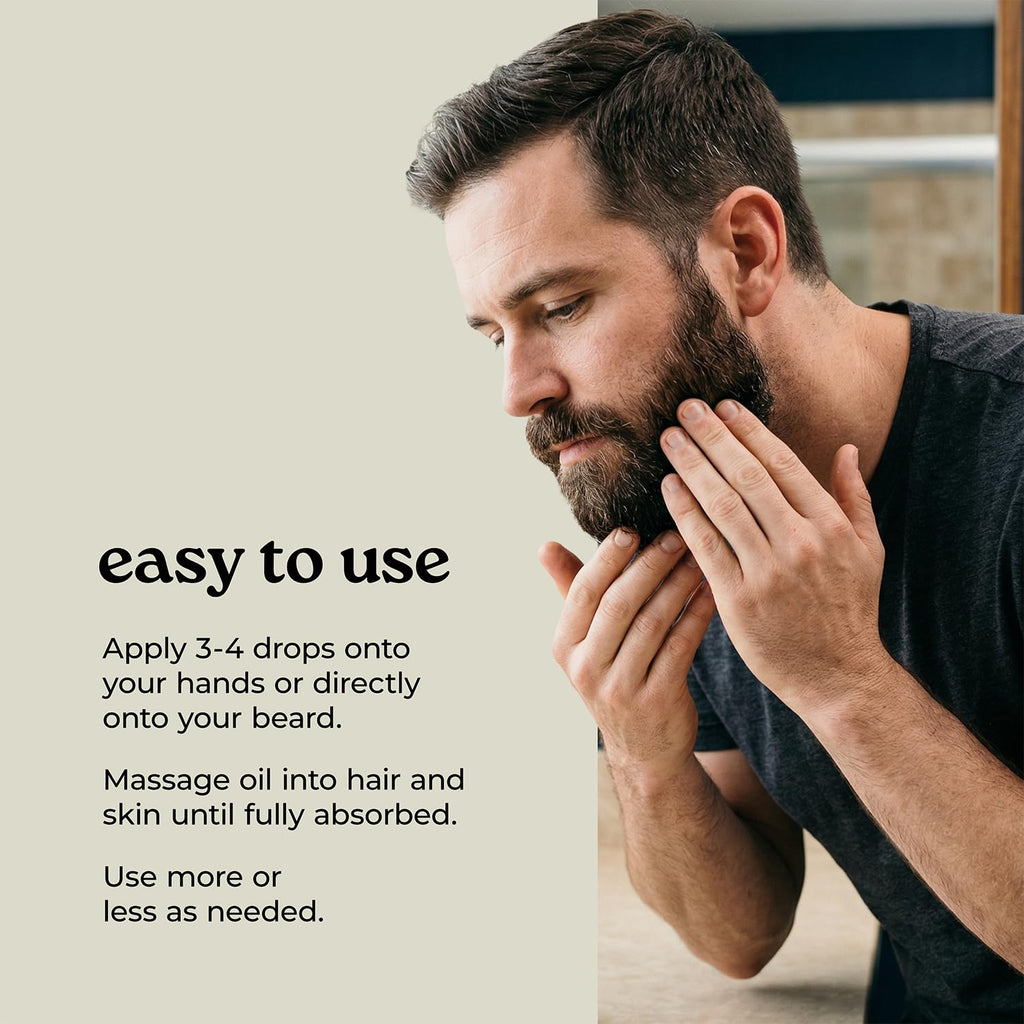 Healing Solutions – Temper Beard Oil, All Natural Oil with Baobab, Argan, & Avocado Oil, 1oz, Deep Conditioning for Soft, Manageable Beard