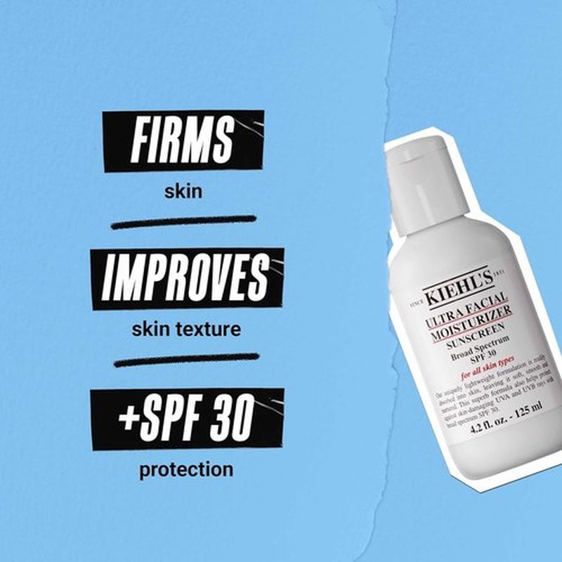 Kiehl's Ultra Facial Moisturizer SPF 30 - Hydrating Face Cream for All Skin Types | Soft, Smooth Skin