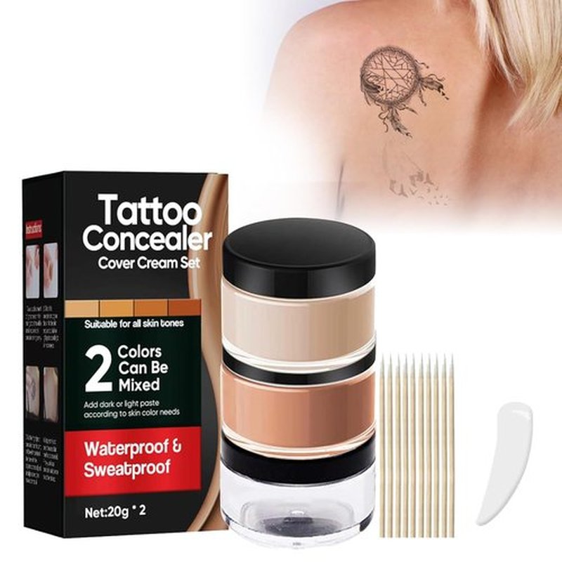 Regine Switzerland Tattoo Cover Up - Waterproof & Sweatproof Makeup for Scars, Vitiligo, Dark Spots | Natural Finish