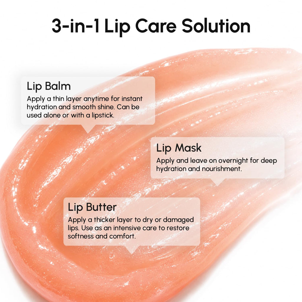 MAREE Lip Mask Overnight 2 Pack - Lip Moisturizer For Very Dry Lips - Hydrating Lip Butter Balm with Hyaluronic Acid & Collagen - Overnight Lip Treatment - Lip Sleeping Mask Repair