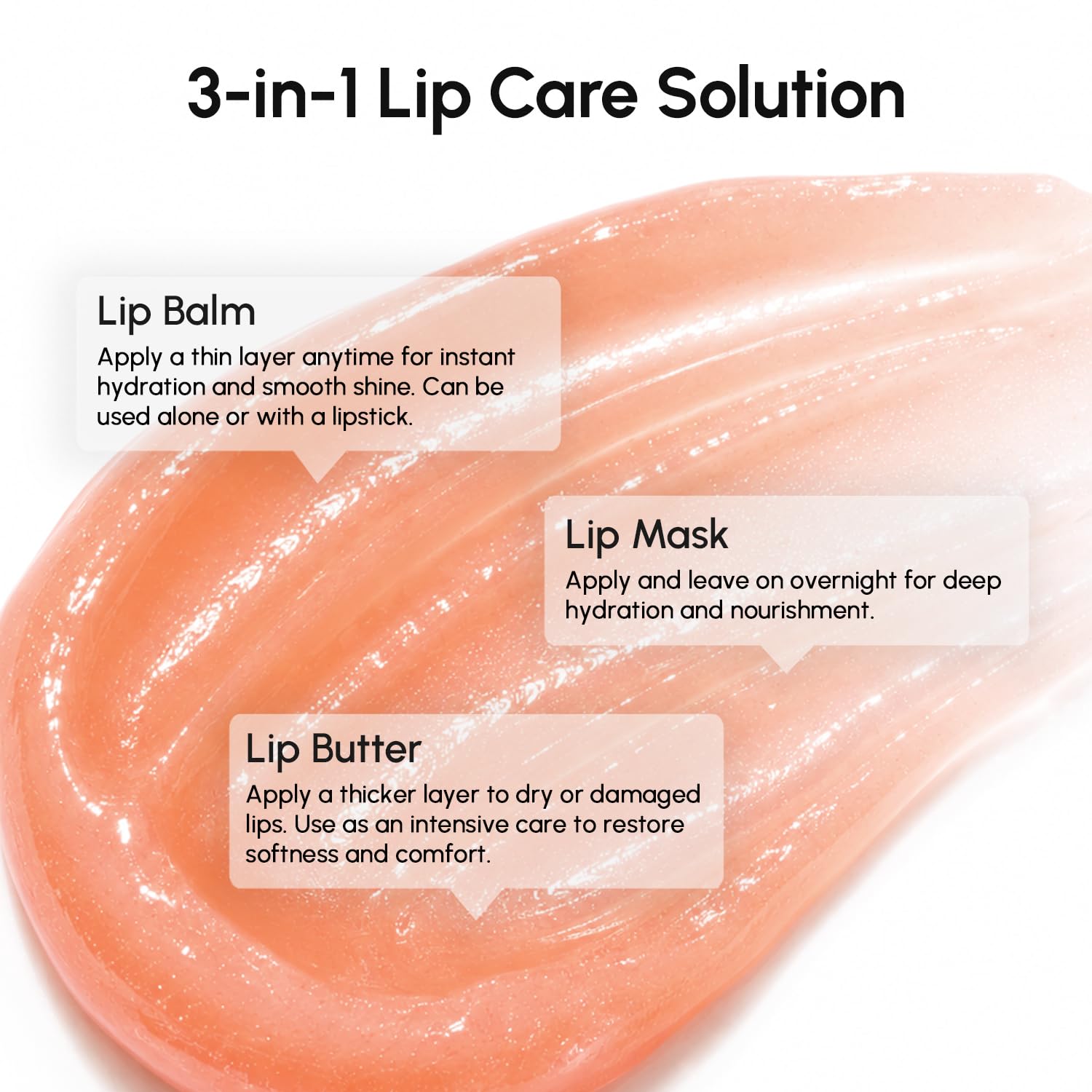 MAREE Lip Mask Overnight 2 Pack - Lip Moisturizer For Very Dry Lips - Hydrating Lip Butter Balm with Hyaluronic Acid & Collagen - Overnight Lip Treatment - Lip Sleeping Mask Repair
