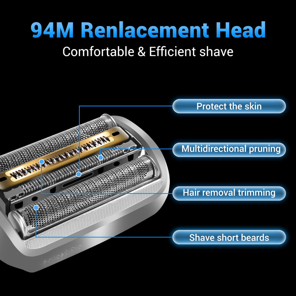 94M Series 9 Shaver Replacement Head,Compatible with S9 Sport Electric Razors 290cc,9291cc,9370cc,9376cc,9293s,9385cc,9390cc,9330s,9296cc