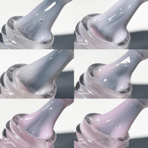 MakarttPro Builder Nail Gel in a Bottle Series: 12 Neutral Cover Colors, 17ml Nail Gel Set for Professional Nail Technicians, Soak-Off Builder Gel for Natural Overlays and Sculpted Manicures