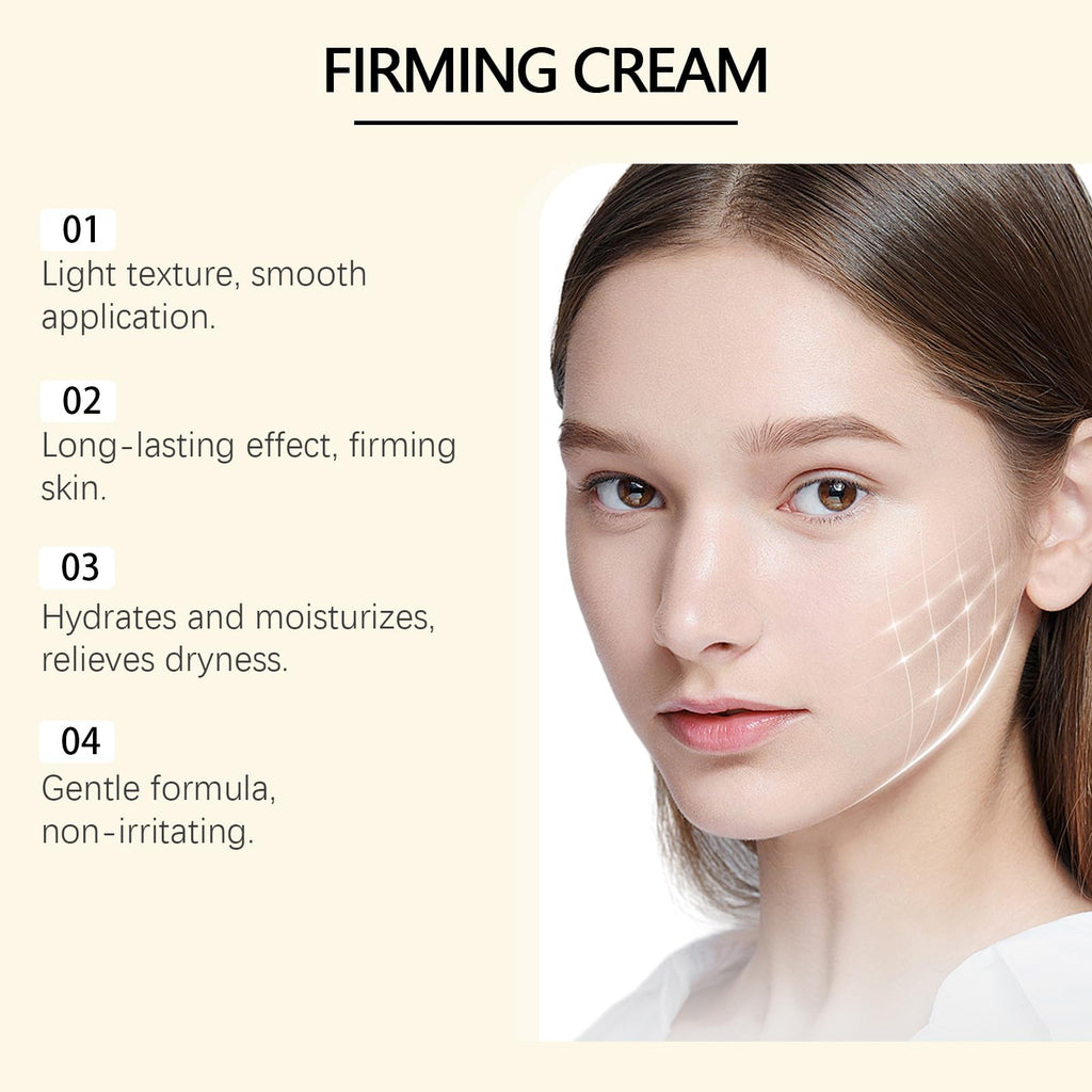 LISAELIXIR Vitamin C Firming Cream – Anti-Aging Moisturizer for Face & Body, Lightweight Hydrating Brightening Cream for All Skin Types, Daily Use, Non-Greasy