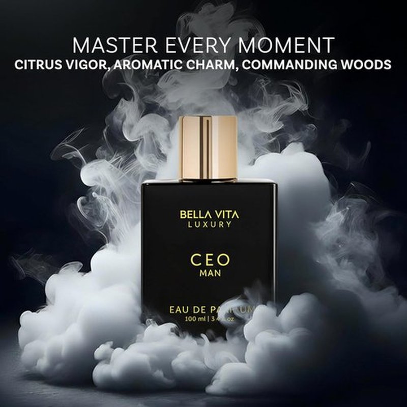 Bellavita Luxury CEO MAN Eau de Parfum - 100 ml | Long-Lasting Men's Fragrance with Mandarin, Lemon, Lavender & Vetiver Notes