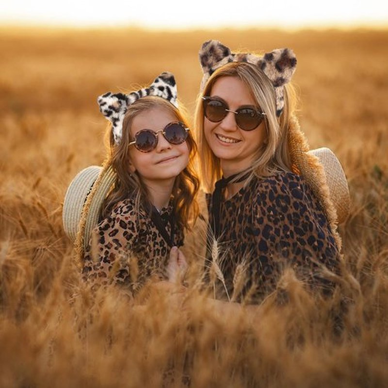 Jaciya Cat Ears Headbands for Women Leopard Headband Cheetah Ears Head Bands Party Costume Hair Accessories