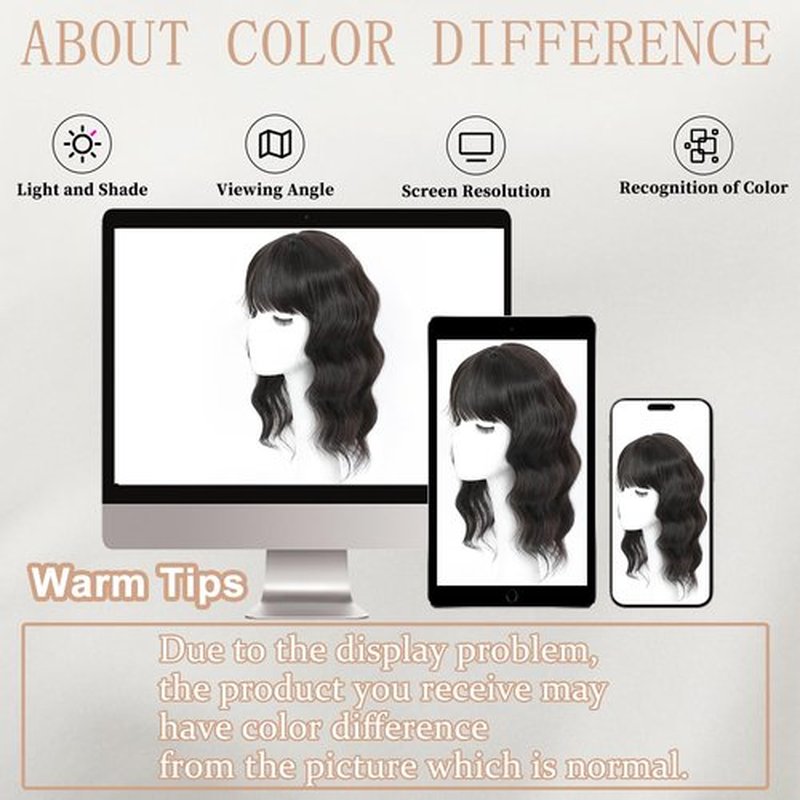 HAITOO Hair Toppers for Women, 18 Inch Toppers Hair Pieces for Women with Thinning Hair Wispy Clip in Bangs 360° 3D Big Coverage Base Curly Wavy (Dark Brown, 18Inch Wispy bangs)