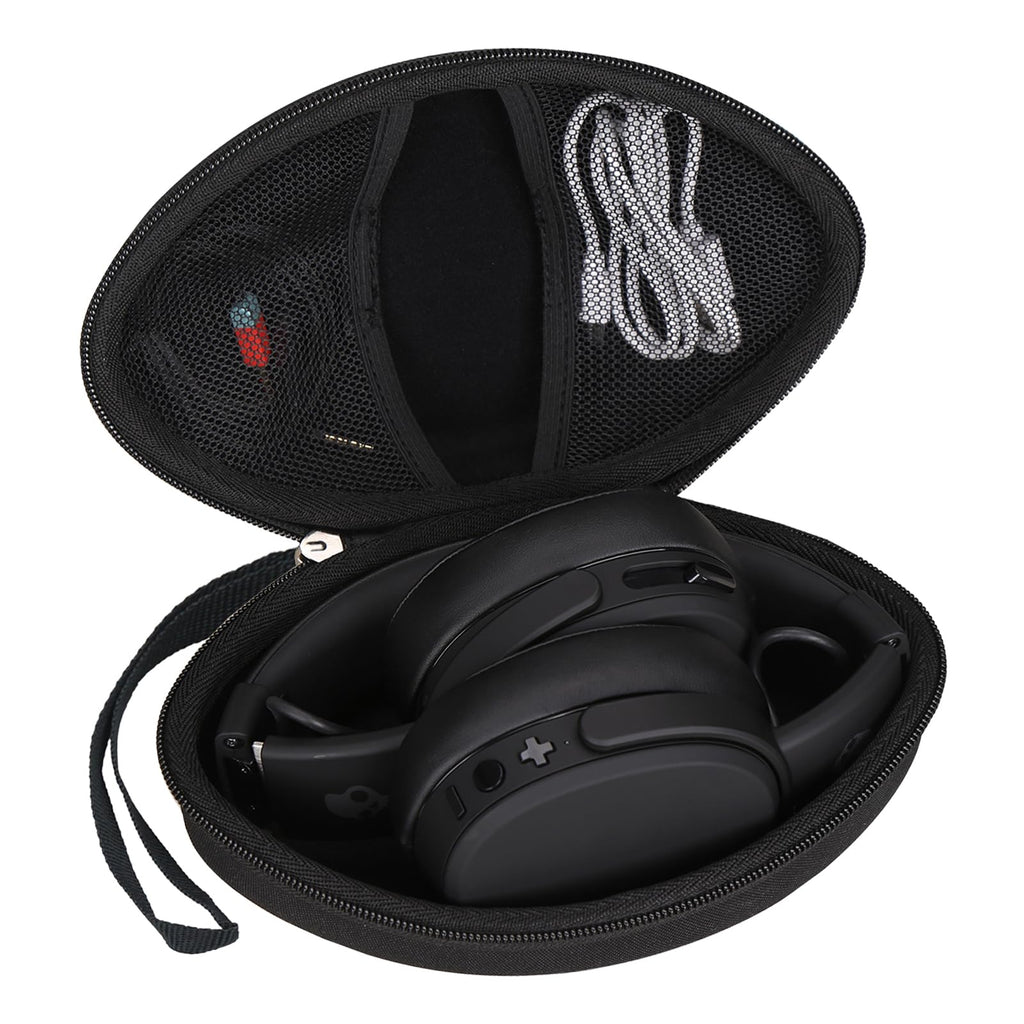 Aproca Case Compatible with Skullcandy Crusher Evo Wireless Bluetooth Headphones, Portable Storage Bag for Accessories -Black (Case Only)