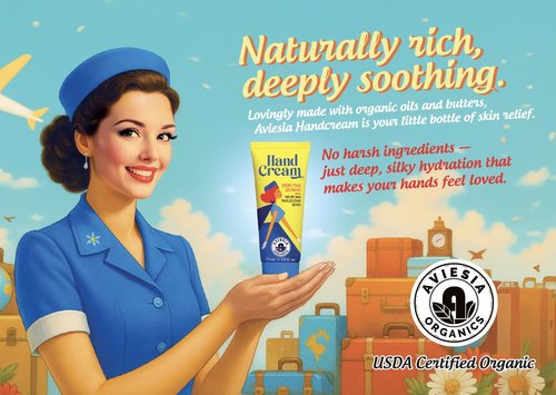 Aviesia Organics Hand Cream For Dry Skin