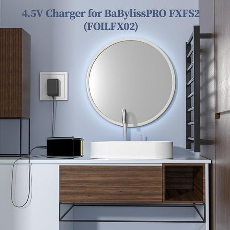 BaByliss PRO Shaver Charger - AC Adapter for FXFS2 & FOILFX02 - 4.5V Power Supply Cord