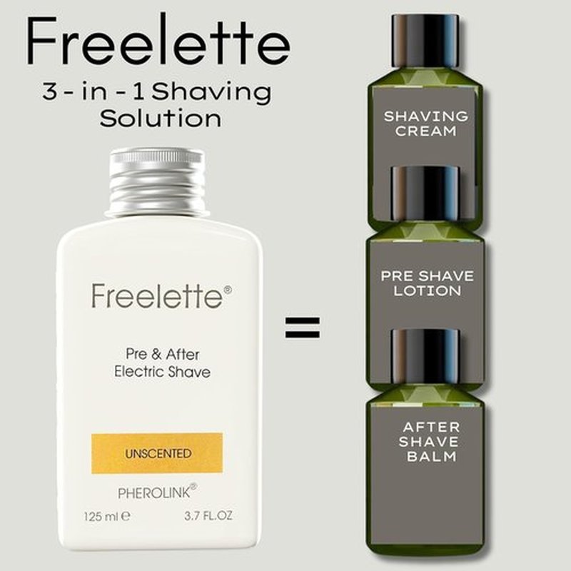 Pherolink Pre Electric Shave After Shave Lotion - Smooth, Irritation-Free Balm | 3.76 Ounce, Unscented