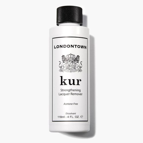 LONDONTOWN Nail Polish Remover Set - Acetone-Free, Gentle Pads That Condition Nails & Cuticles | 8 Fl Oz