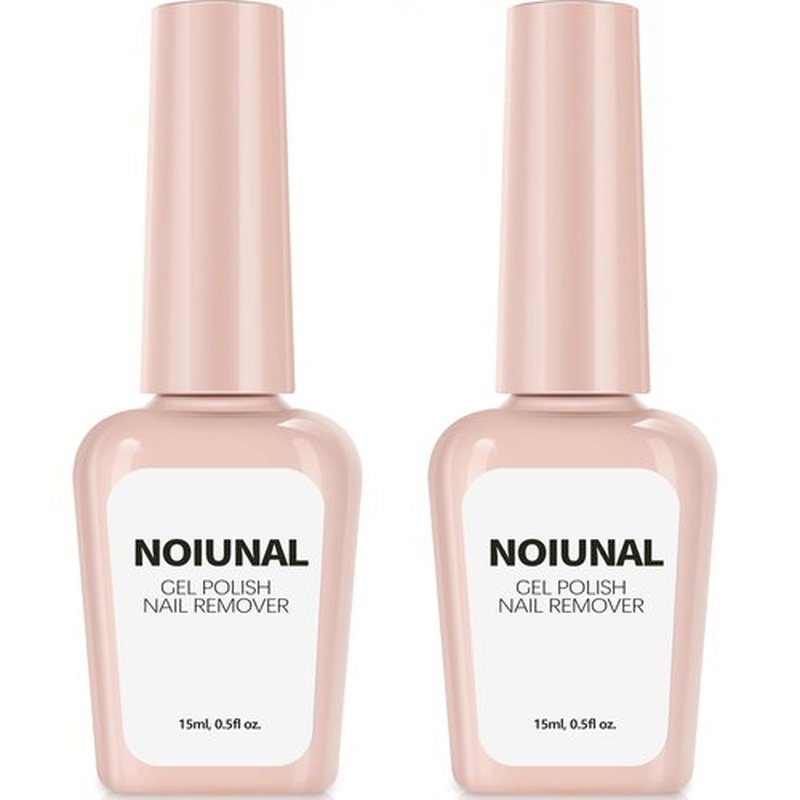 Acetone-Free Gel Nail Polish Remover 2 Pack 15ml – 3-5 Minute Soak Off for Gel Nails, No Soaking or Wrapping Needed, Home Use