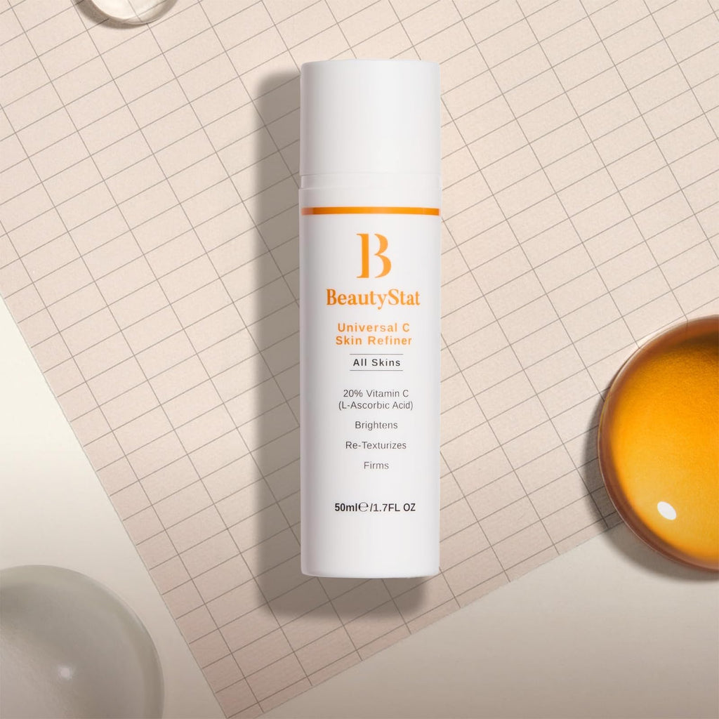 BeautyStat Universal C Refiner - 20% Pure Vitamin C Serum For Face, Brightens the Look of Dull Skin & Dark Spots, Minimize the Appearance of Fine Lines & Wrinkles (1.7 oz. / 50ml)