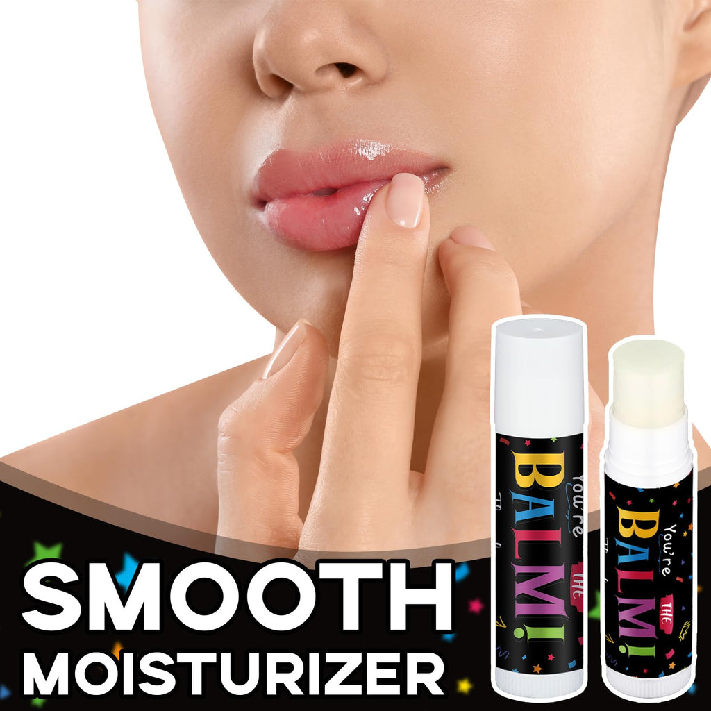 Sacubee 5 Pack Back to School Employee Teacher Appreciation Gifts Bulk Lip Balm Teacher Employee Staff Team Thank You Gifts You're the Balm Volunteer Appreciation Party Favor for Women Men Coworker