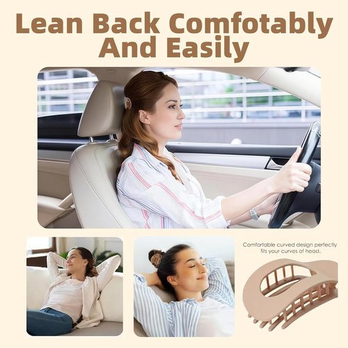 4PCS French Flat Hair Clips for Women Duckbill Hair Clips Round Casual Versatile Solid Colour Lay Down Claw Clamps Clip Simple Elegant for Thick Thin Long Short Hairs