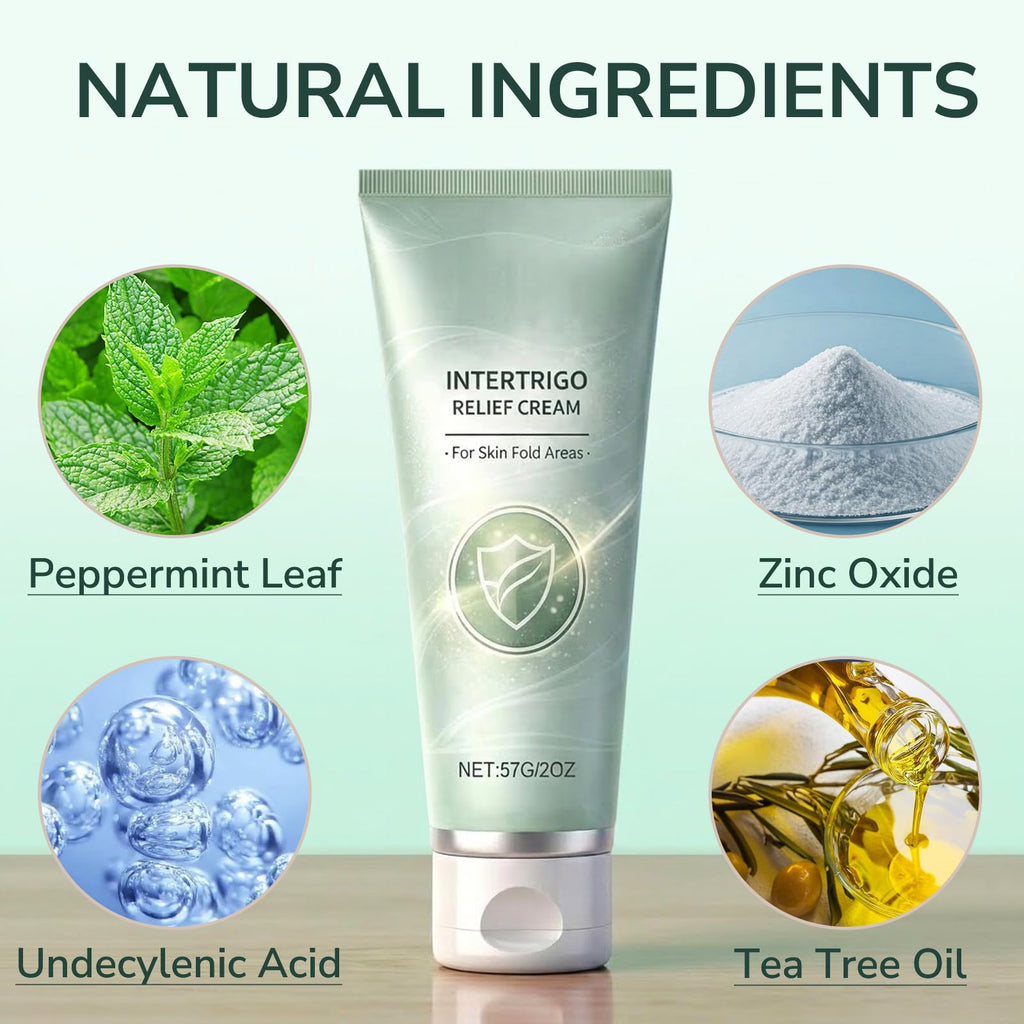 Peksozi 2PCS Intertrigo Cream for Skin Folds & Chafing, Fast-Drying Non-Greasy Formula for Daily Use, Supports Skin Comfort, Reduce Moisture & Friction