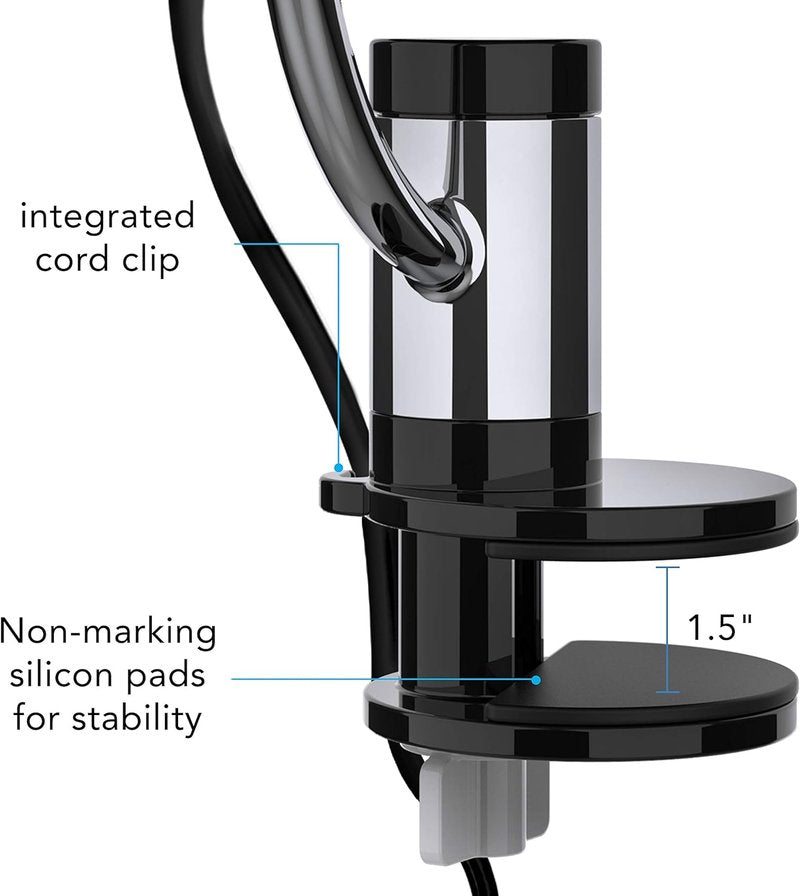 Vornado Pivot Clip Desk Fan - 3-Speed Portable Air Circulator with 360-Degree Adjustability | 9" Tall, Black