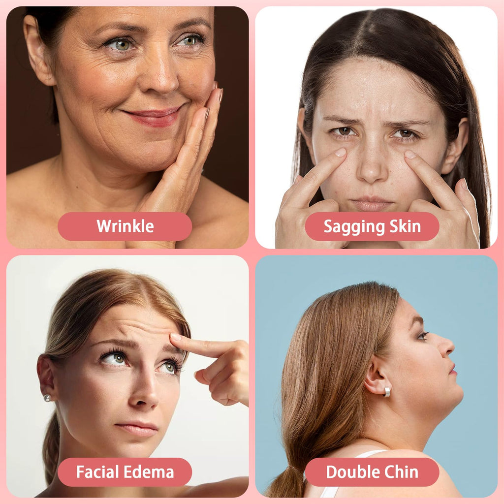 Gjinxi 120PCS Face Tape Invisible, Beauty Skin Tightening Neck Jowls Double Chin Tape, Sagging Skin Face Tape Eyelid Strips Neck Wrinkle Patches Create Shape V Face