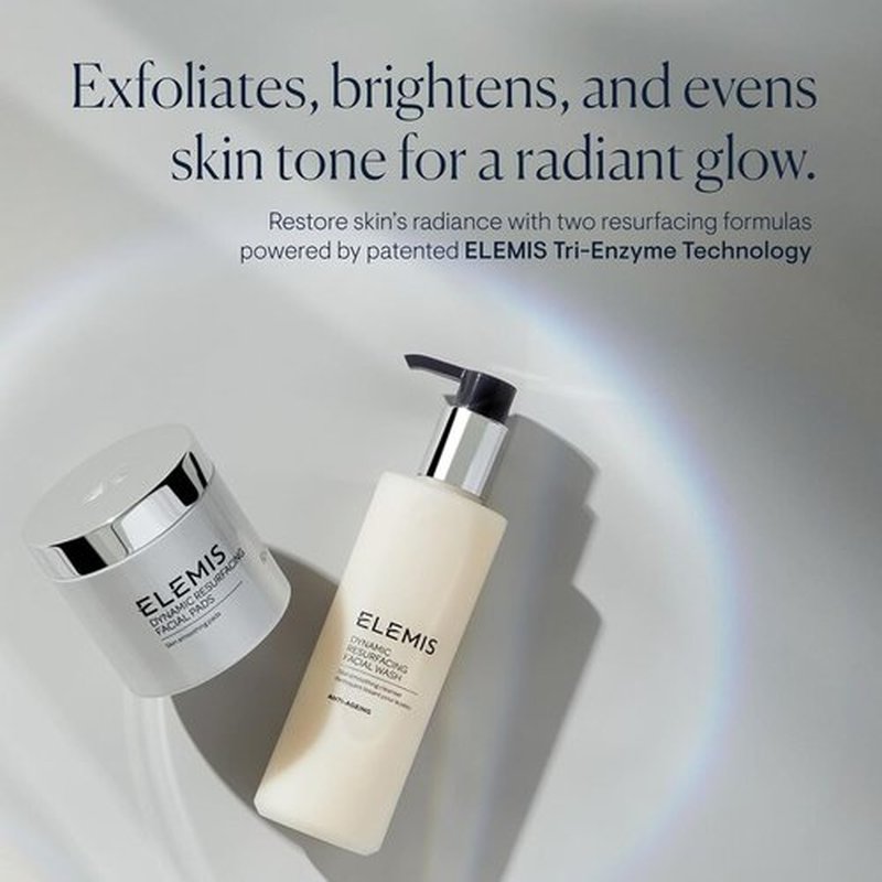 ELEMIS Dynamic Duo Kit - Enzyme-Powered Skin Refining Formulas | Daily Gel Cleanser & Exfoliating Pads