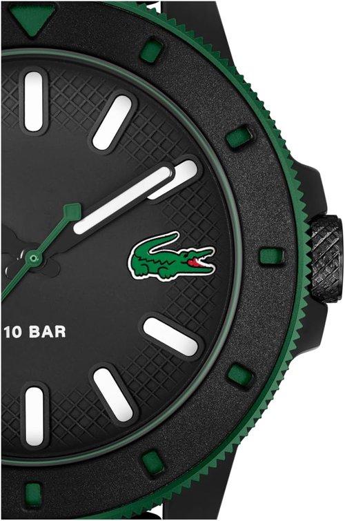 Lacoste 12.12 Scuba Men's Quartz Watch - Stylish 3H Timepiece with Silicone Strap - 43mm Gift for Him