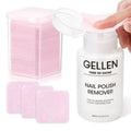Gellen Nail Polish Remover Kit - Non-Acetone Formula with 200 Lint-Free Wipes | 6.1 Fl. Oz Pump Dispenser