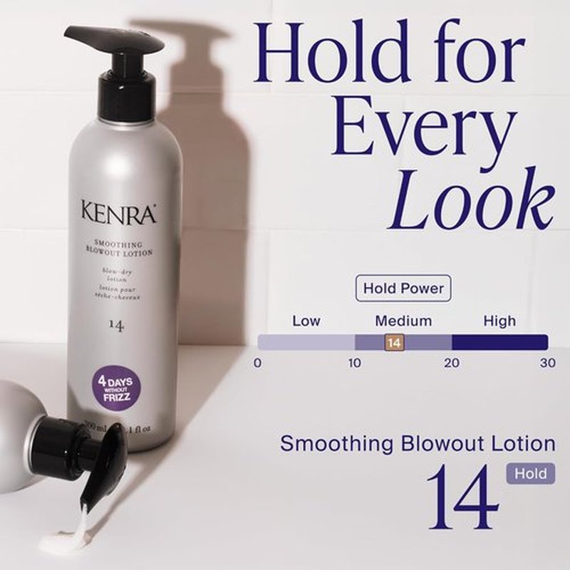 Kenra Smoothing Blowout Lotion 14 - Ultra-Fine Frizz Control Spray | 4 Days of Smoothness | Thermal Protection for Medium to Coarse Hair
