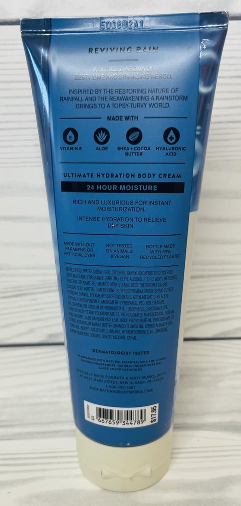 Bath & Body Works Reviving Rain Ultimate Hydration Body Cream 8 Ounces Pack of 2