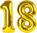 Skiennix 40-Inch Gold Number Balloon - 18th Birthday Party Decoration for Men & Women