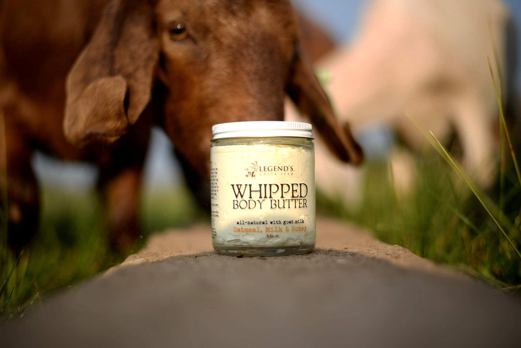 Legend's Creek Farm Whipped Goat Milk Body Butter, Oatmeal Milk & Honey