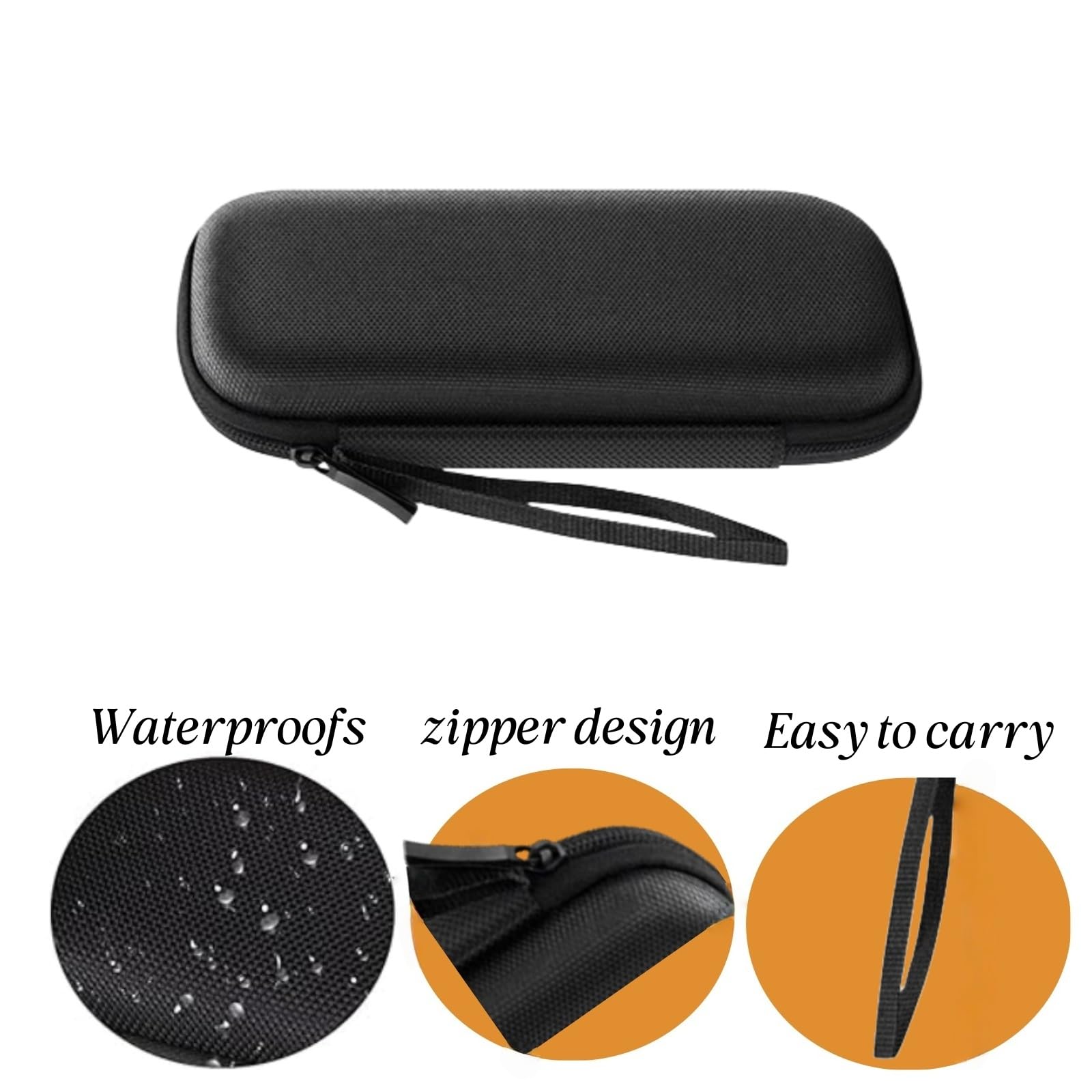 Safety Razor Cover Travel Razor Protective Case, Safety Men's Razor Cord Travel Organizer Compatible with Most brands of Razors, Zipper Carrying Bag