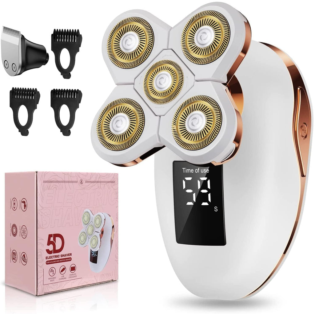 Electric Razors for Women, 2in1 Electric Shaver for Women, Cordless Facial Hair Removal Trimmer for Women's Face