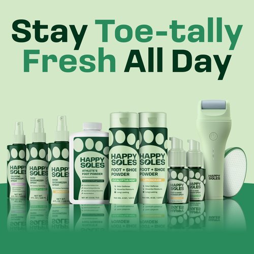 Happy Soles Calming Magnesium Oil Spray for Feet - Relaxing Refreshing Mist with Lavender Oil for Restful Sleep - Paraben Free, Vegan & Cruelty-Free - Fast Absorbing Magnesium Spray to Soothe Soles