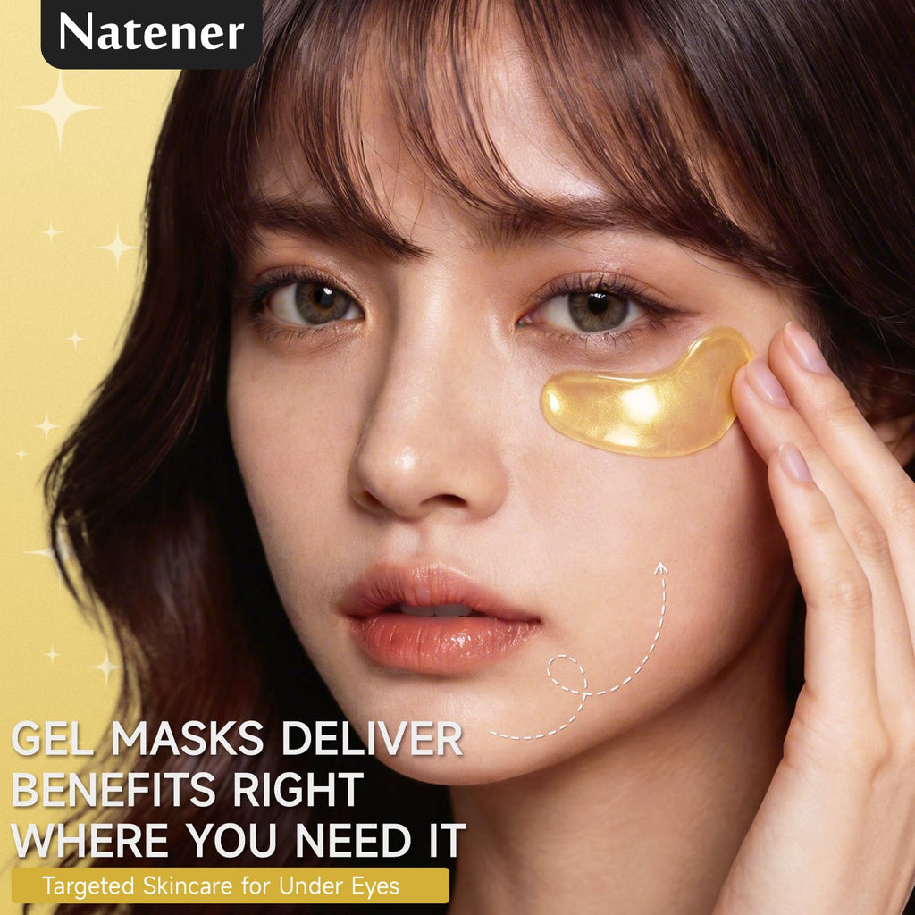 30 pairs 5%PDRN Under Eye Patches, 24K Gold Eye Patches for Puffy Eyes, Dark Circles, Under Eye Bags & Wrinkle | Collagen, Retinol, Hyaluronic, Peptides, Kojic Acid, Caffeine, Korean Skincare Eye care