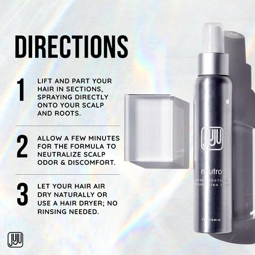 Neutro Scalp Deodorizing Tonic Spray - Soothing Hair Refresher for Men & Women | 4 Fl Oz, Peppermint & Rosemary