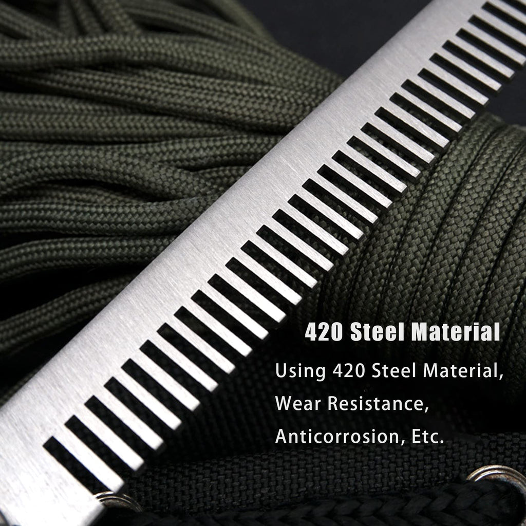 Folding Pocket Comb, Stainless Steel Beard Comb for Men, Switchblade Fine Tooth Mustache Combs Designed for Hair Salon Beauty Tool (Black)