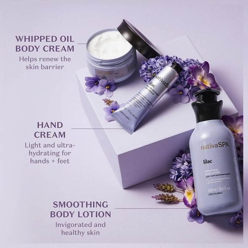 Nativa SPA by O Boticário - Lilac Body Lotion with Nourishing Quinoa Oil & BioRetinol | 13.5 Ounce Moisturizer
