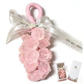 VONMAOGU Handmade Rose Soap on a Rope, Crystal Rose Soap Bouquet for Bath, Decorative Soap Bars for Washing Hands and Fresh Air, Valentine's Day Party Favors Gifts for Women Romantic Home Decor