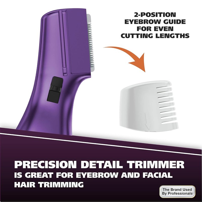 Wahl Pure Confidence Rechargeable Electric Trimmer & Shaver - Smooth Shaving for Face, Underarms & Bikini Areas | Model 9865-100