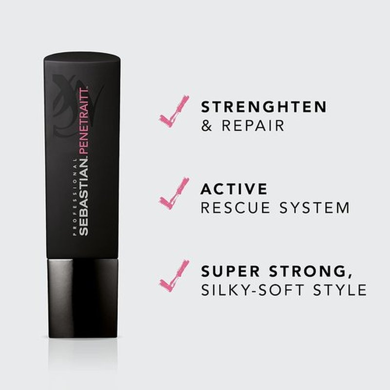 Sebastian Professional Penetraitt Shampoo - Deep Repair & Strengthening for Dry, Damaged Hair